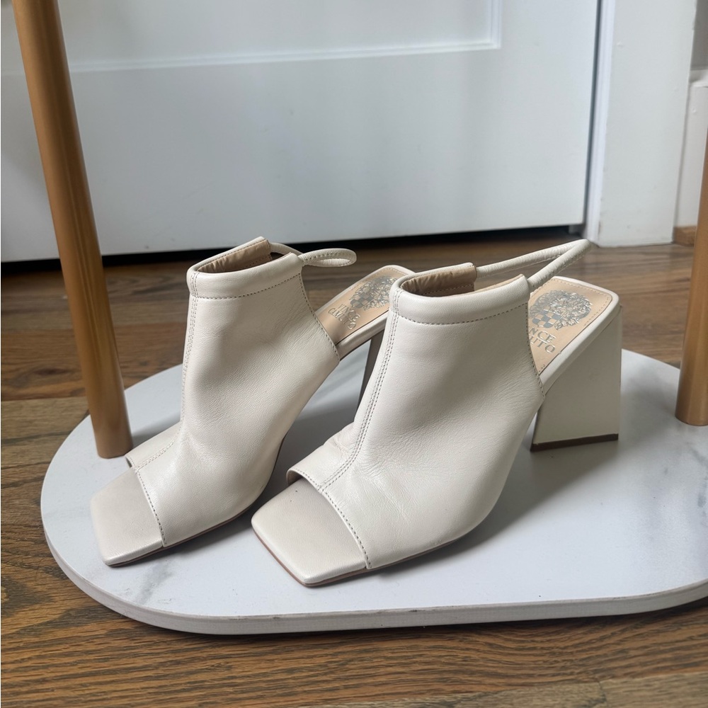 Vince Camuto | VINCE CAMUTO Avangila Leather Pump In Nocciola Mestico - Picture 5 of 6